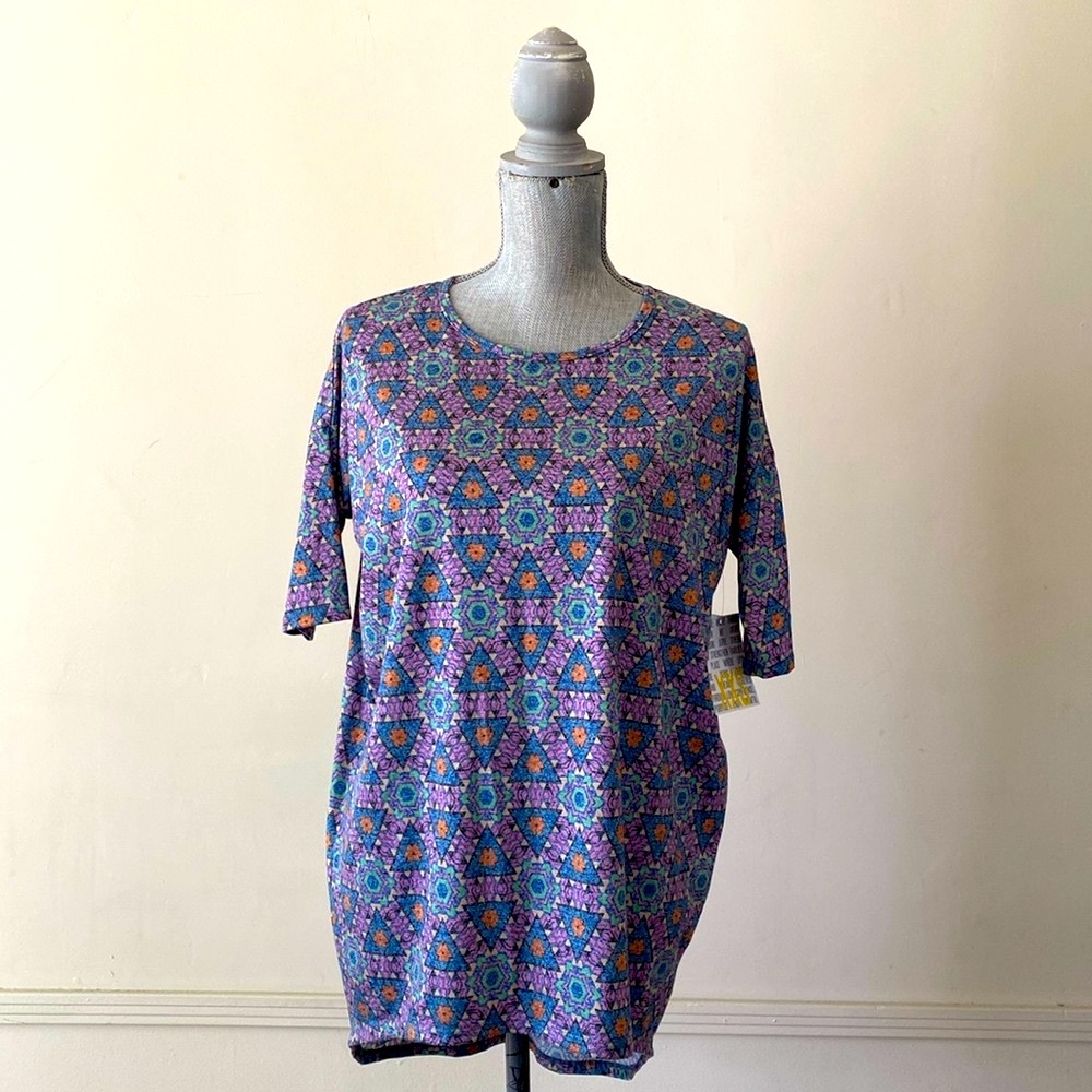 LuLaRoe “IRMA” HIGH-LOW TUNIC OVERSIZED TOP SIZE EXTRA EXTRA SMALL 🌟NWT🌟
